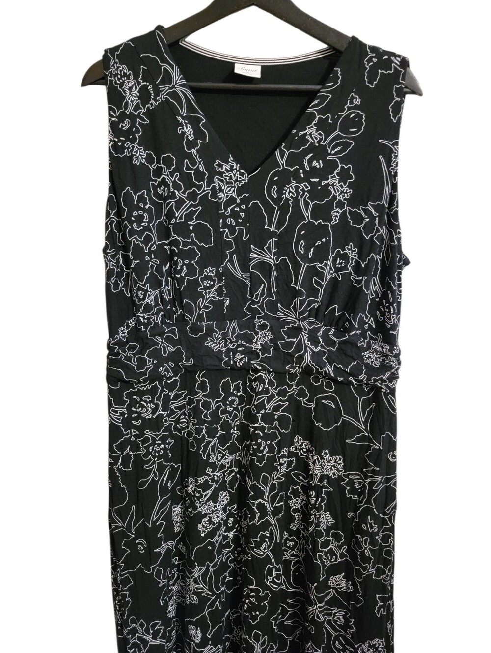 Soma Black Floral Maxi Dress - Picture 3 of 7